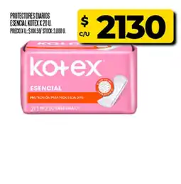 Supermercados DIA Kotex protectores diarios esencial oferta