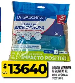 Supermercados DIA La gauchita paños de microfibra oferta