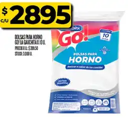 Supermercados DIA Go! la gauchita bolsas para horno oferta