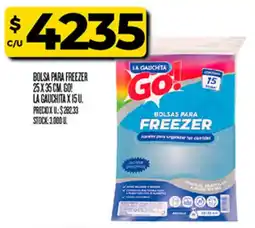 Supermercados DIA La gauchita bolsas para freezer oferta