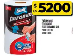 Supermercados DIA Scott paño en rollo reutilizable oferta