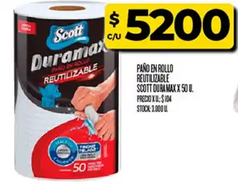 Supermercados DIA Scott paño en rollo reutilizable oferta