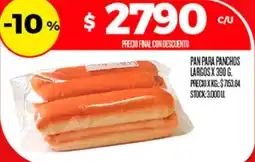 Supermercados DIA Pan para panchos largos oferta