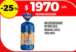 Supermercados DIA Rey oro pan lacteado blanco oferta