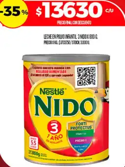 Supermercados DIA Nestle nido oferta
