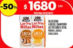 Supermercados DIA Las tres niñas salsa crema oferta