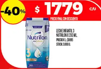 Supermercados DIA Nutrilon leche infantil 3 oferta