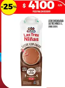 Supermercados DIA Las tres niñas leche con cacao oferta