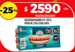 Supermercados DIA Paladini salchichas oferta