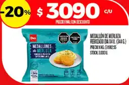 Supermercados DIA Dia medallones de merluza oferta