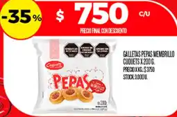 Supermercados DIA Cuquets galletas pepas membrillo oferta