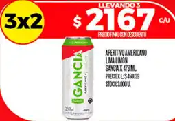 Supermercados DIA Gancia aperitivo americano lima limón oferta