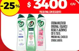 Supermercados DIA Cif crema multiuso oferta