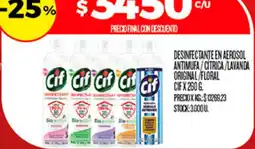 Supermercados DIA Cif desinfectante en aerosol oferta