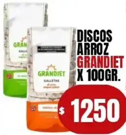 Supermercados Mariano Max Grandiet discos arroz oferta