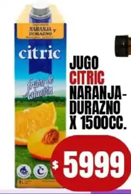 Supermercados Mariano Max Citric jugo naranja- durazno oferta