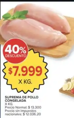 Carrefour Suprema de pollo congelada oferta