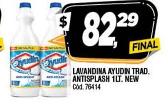 Supermercados Yaguar Lavandina Ayudin Trad. Antisplash 1Lt. New oferta