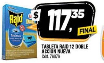 Supermercados Yaguar Tableta Raid 12 DOble Accion Nueva oferta