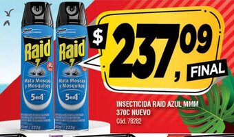 Supermercados Yaguar Insecticida Raid Azul MMM 370c Nuevo oferta