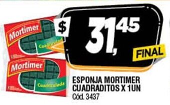 Supermercados Yaguar Esponja Mortimer Cuadraditos x 1Un oferta