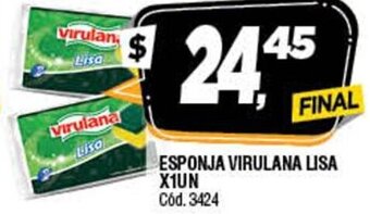 Supermercados Yaguar Esponja Virulana Lisa x 1un. oferta