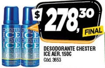 Supermercados Yaguar Desodorante Chester Ice Aer. 150c oferta