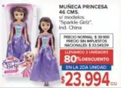 Carrefour Muñeca princesa 46 cms oferta