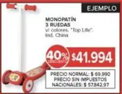 Carrefour Monopatín 3 ruedas oferta