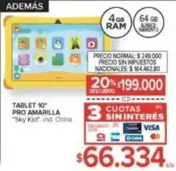 Carrefour Pro - tablet 10 pro amarilla oferta