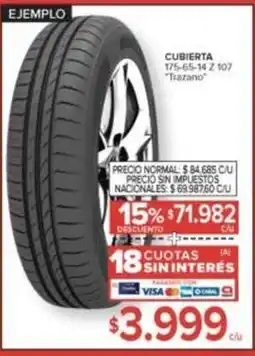 Carrefour Cubierta 175-65-14 z 107 trazano oferta