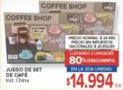 Carrefour Juego de set de café oferta