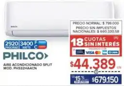 Carrefour Philco - aire acondicionado split mod. phs32ha4cn oferta