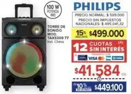 Carrefour Philips - torre de sonido mod. tax5309 77 oferta