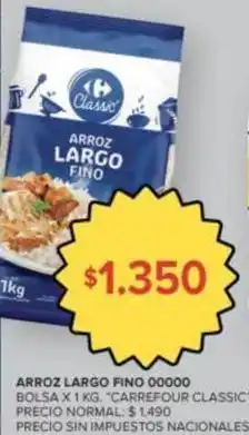 Carrefour Carrefour - arroz largo fino 00000 oferta