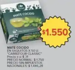 Carrefour Carrefour - mate cocido oferta