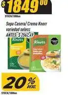 Supermercados Comodin Knorr - sopa casera/ crema oferta