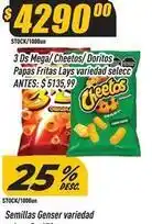 Supermercados Comodin Cheetos - 3 ds mega /doritos papas fritas lays variedad seleccion oferta