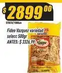 Supermercados Comodin Vazquez - fideo variedad selecc oferta