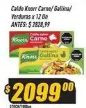 Supermercados Comodin Knorr - caldo carne/ gallina/ verduras oferta