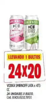 Supermercados Yaguar Smirnoff - vodka smirnoff lata x 473 cc oferta