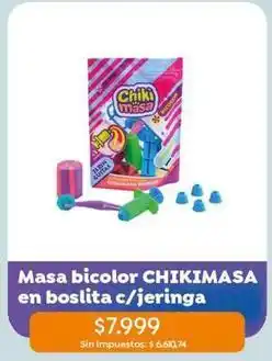 Jumbo Masa bicolor c/jeringa oferta