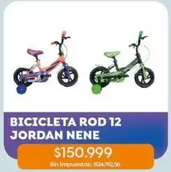 Jumbo Bicicleta rod 12 jordan nene oferta