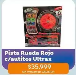 Jumbo Rojo - pista rueda c/autitos oferta