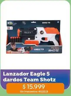 Jumbo Lanzador eagle 5 dardos oferta