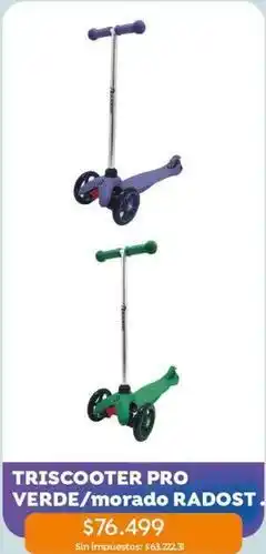 Jumbo Pro - triscooter pro verde/morado oferta