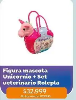 Jumbo Figura mascota unicornio + set veterinario rolepla oferta