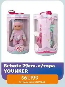 Jumbo Bebote 29cm. c/ropa oferta