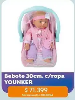 Jumbo Bebote 30cm. c/ropa oferta
