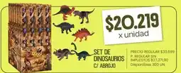 Supermercados Vea Set de dinosaurios oferta